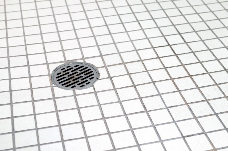Open Shower with Floor Drain